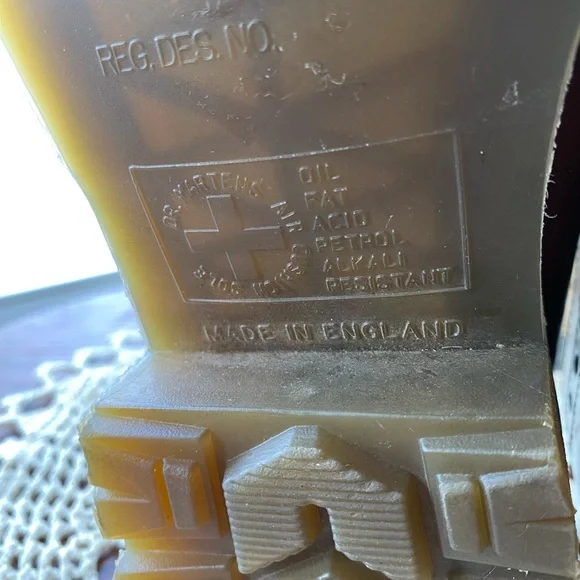 RARE Vintage 90s Doc Martens 8307-AW004 Brown Leather Mary Jane Platform Loafers - Picture 13 of 16